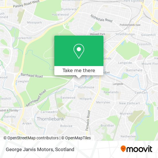 George Jarvis Motors map