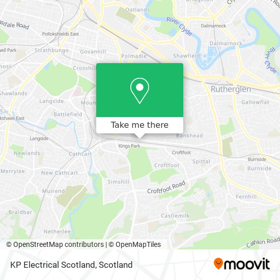 KP Electrical Scotland map