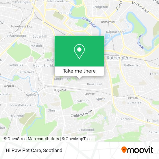 Hi Paw Pet Care map