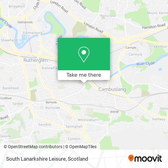South Lanarkshire Leisure map