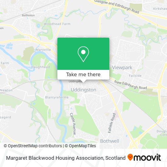 Margaret Blackwood Housing Association map