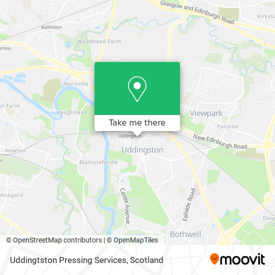 Uddingtston Pressing Services map