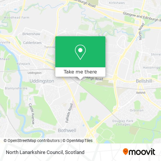 North Lanarkshire Council map