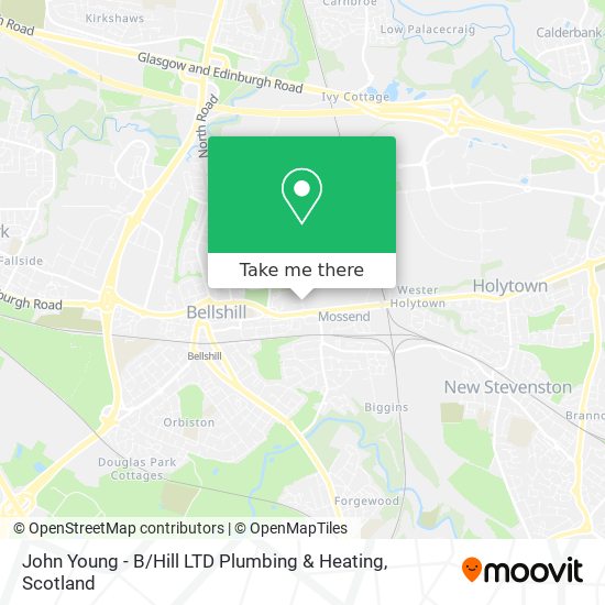 John Young - B / Hill LTD Plumbing & Heating map