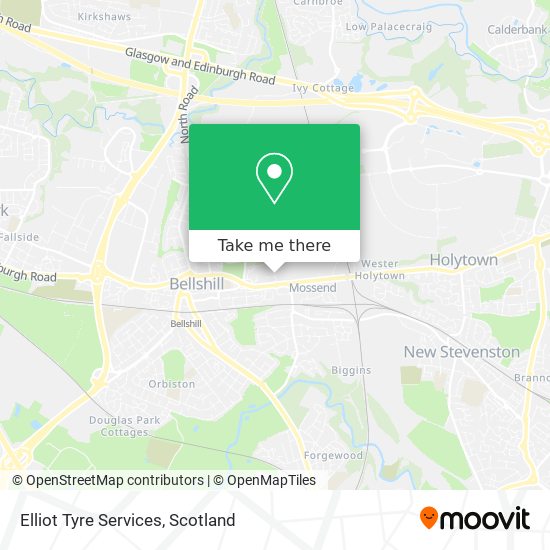 Elliot Tyre Services map