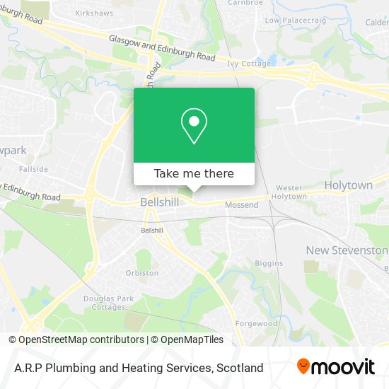 A.R.P Plumbing and Heating Services map