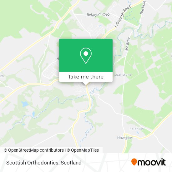 Scottish Orthodontics map