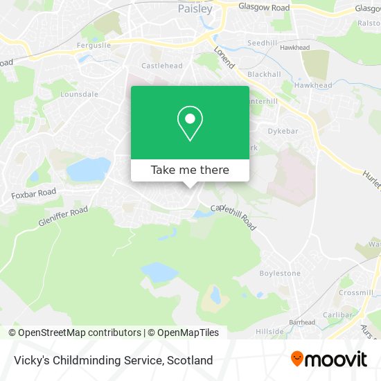 Vicky's Childminding Service map