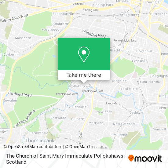 The Church of Saint Mary Immaculate Pollokshaws map