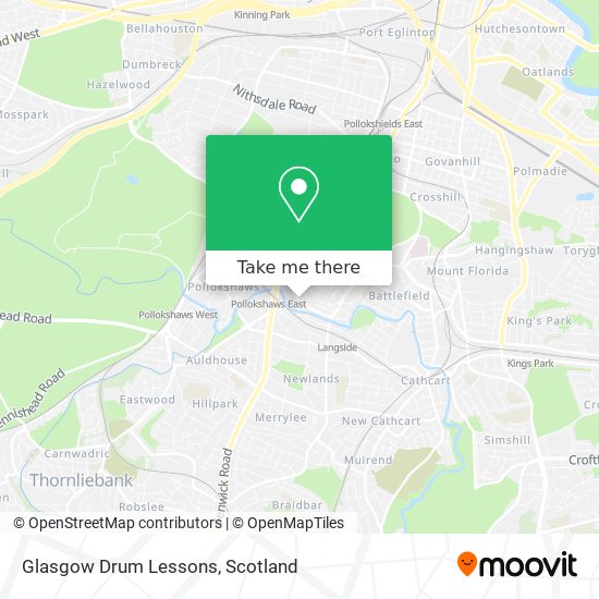 Glasgow Drum Lessons map