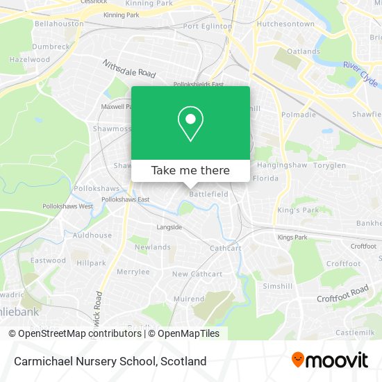 Carmichael Nursery School map