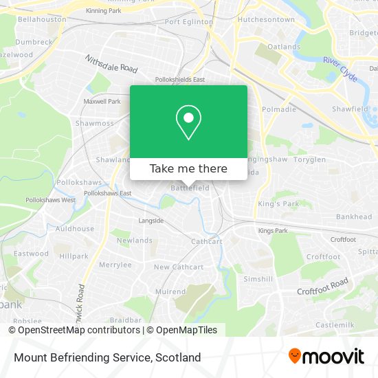 Mount Befriending Service map