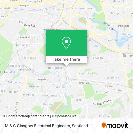M & G Glasgow Electrical Engineers map
