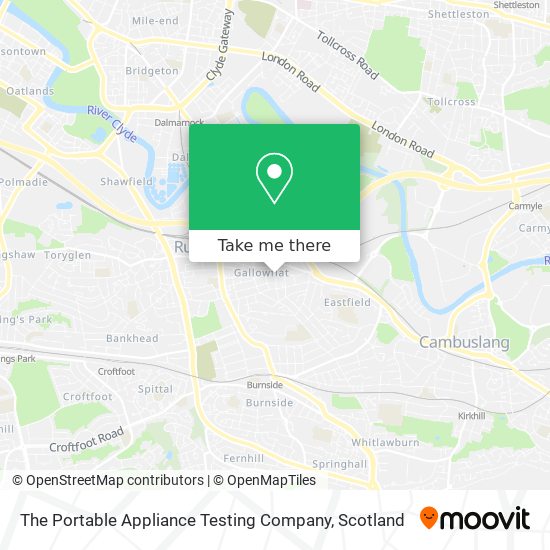 The Portable Appliance Testing Company map