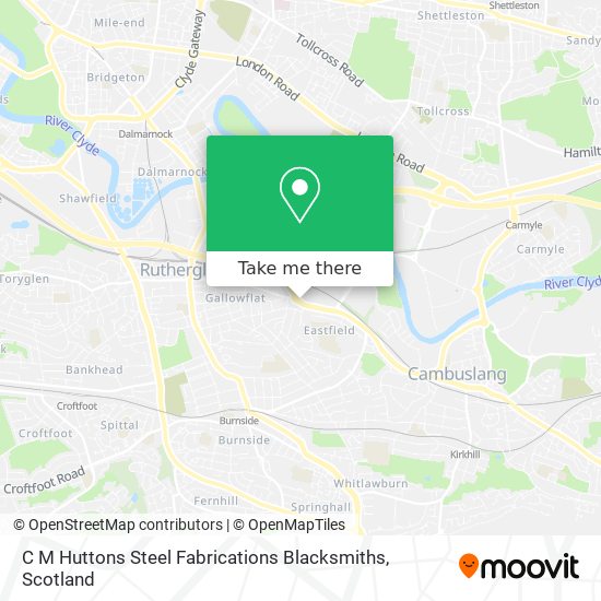 C M Huttons Steel Fabrications Blacksmiths map