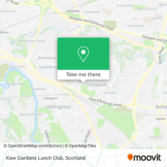 Kew Gardens Lunch Club map