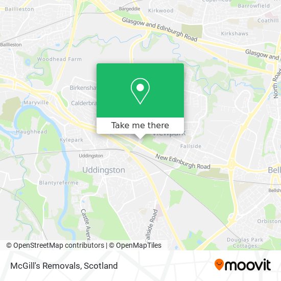 McGill's Removals map