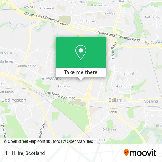 Hill Hire map