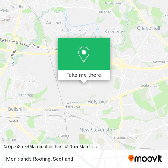 Monklands Roofing map
