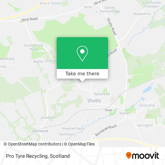 Pro Tyre Recycling map