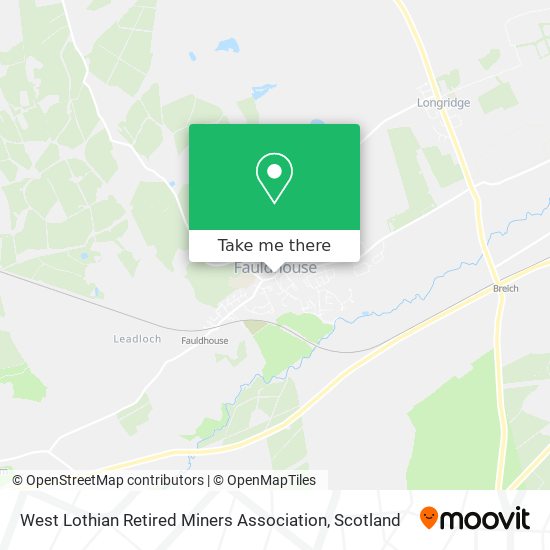 West Lothian Retired Miners Association map