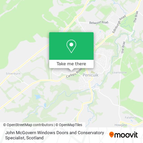 John McGovern Windows Doors and Conservatory Specialist map