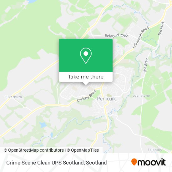 Crime Scene Clean UPS Scotland map
