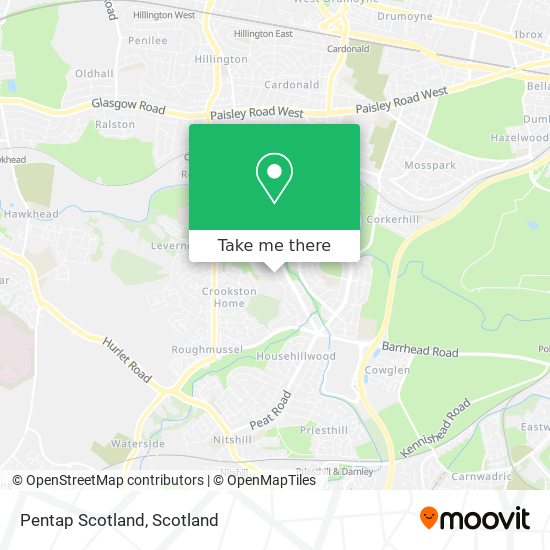 Pentap Scotland map