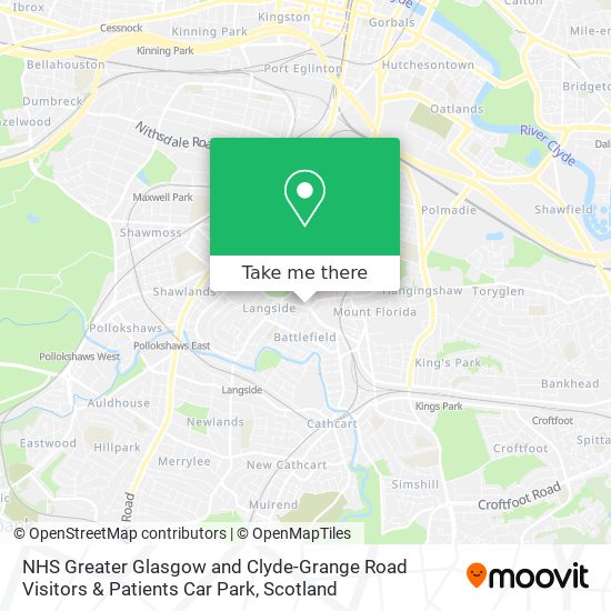 NHS Greater Glasgow and Clyde-Grange Road Visitors & Patients Car Park map