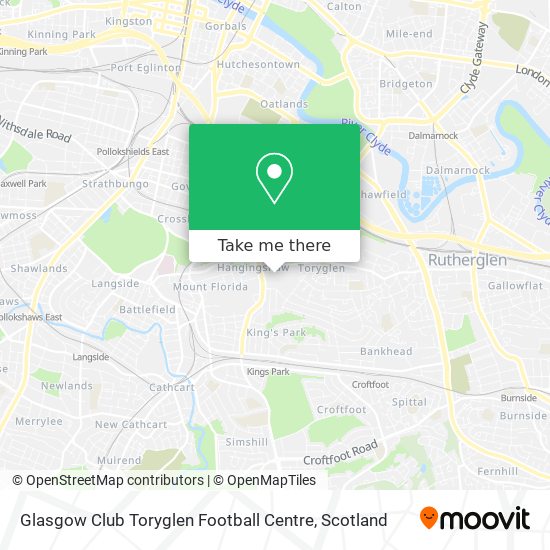 Glasgow Club Toryglen Football Centre map