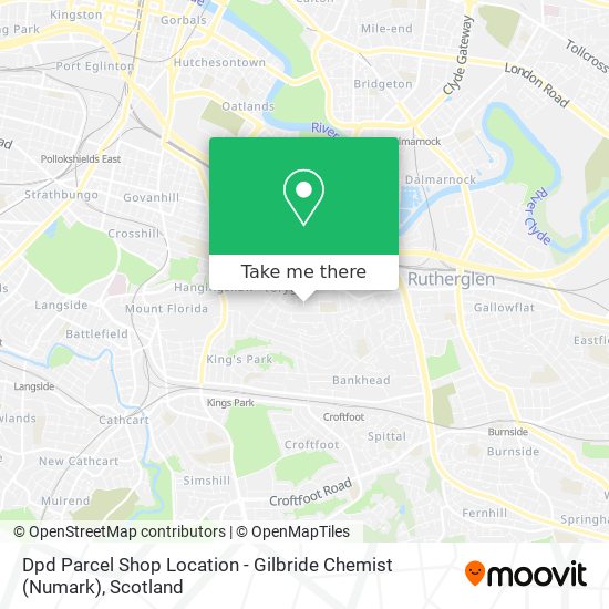 Dpd Parcel Shop Location - Gilbride Chemist (Numark) map