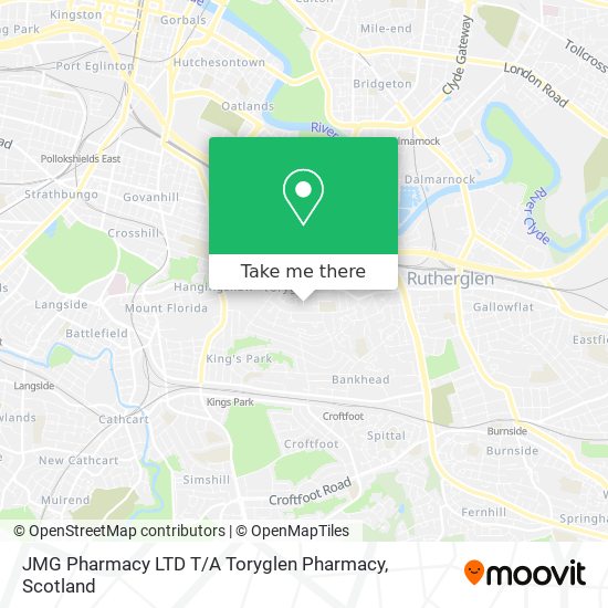 JMG Pharmacy LTD T / A Toryglen Pharmacy map