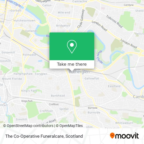 The Co-Operative Funeralcare map