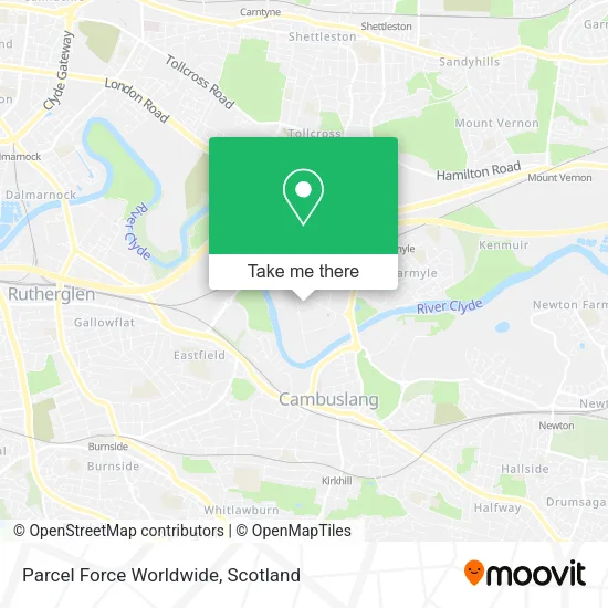Parcel Force Worldwide map