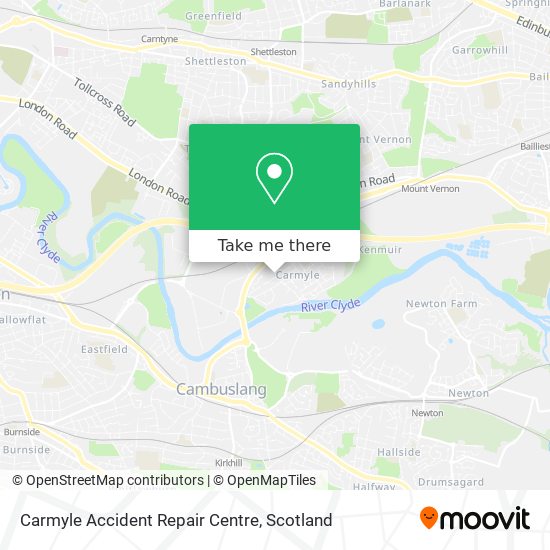 Carmyle Accident Repair Centre map