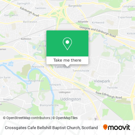 Crossgates Cafe Bellshill Baptist Church map