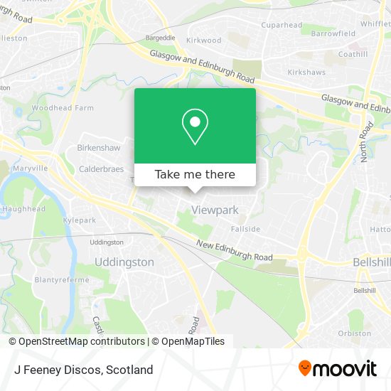 J Feeney Discos map