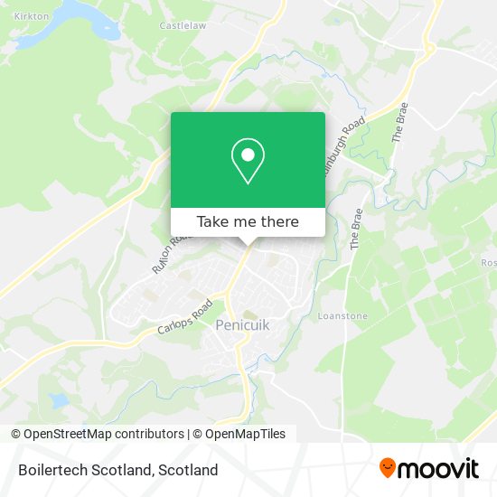 Boilertech Scotland map