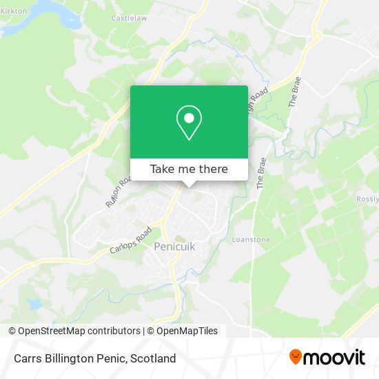 Carrs Billington Penic map