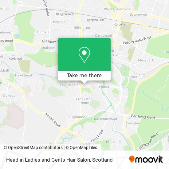 Head in Ladies and Gents Hair Salon map