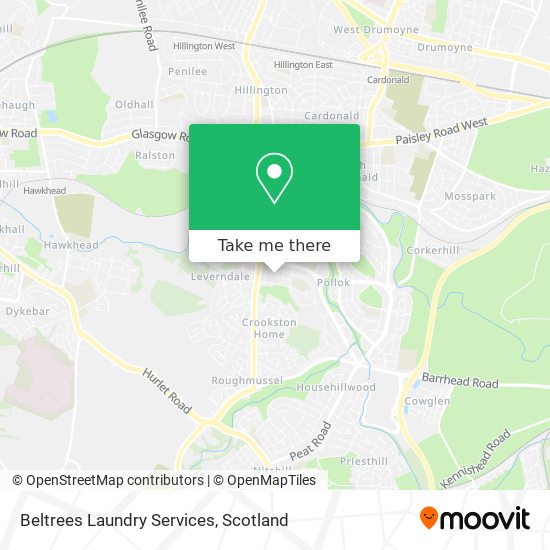 Beltrees Laundry Services map