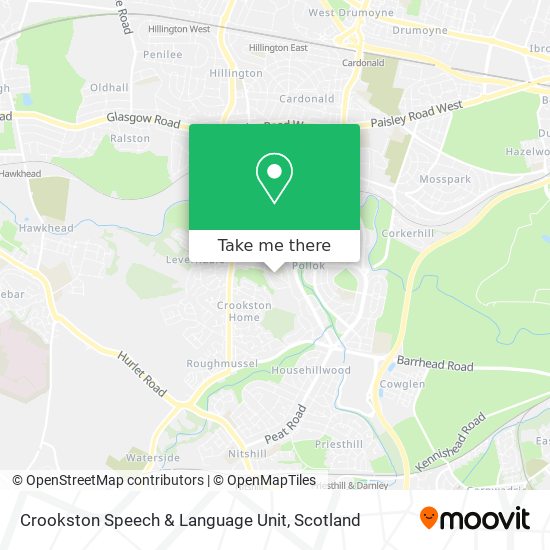 Crookston Speech & Language Unit map