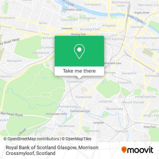 Royal Bank of Scotland Glasgow, Morrison Crossmyloof map