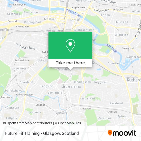 Future Fit Training - Glasgow map