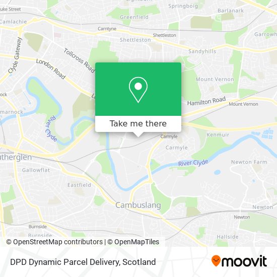 DPD Dynamic Parcel Delivery map