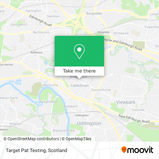 Target Pat Testing map