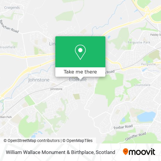William Wallace Monument & Birthplace map