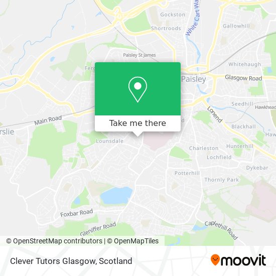 Clever Tutors Glasgow map