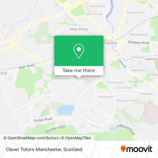 Clever Tutors Manchester map