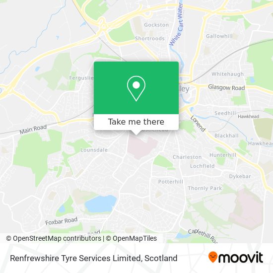 Renfrewshire Tyre Services Limited map